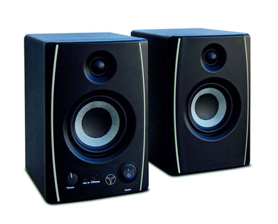 Audiodesign Pro Studio monitor, active and passive speakers with 90 mm woofer and tweeter, Bluetooth audio speakers