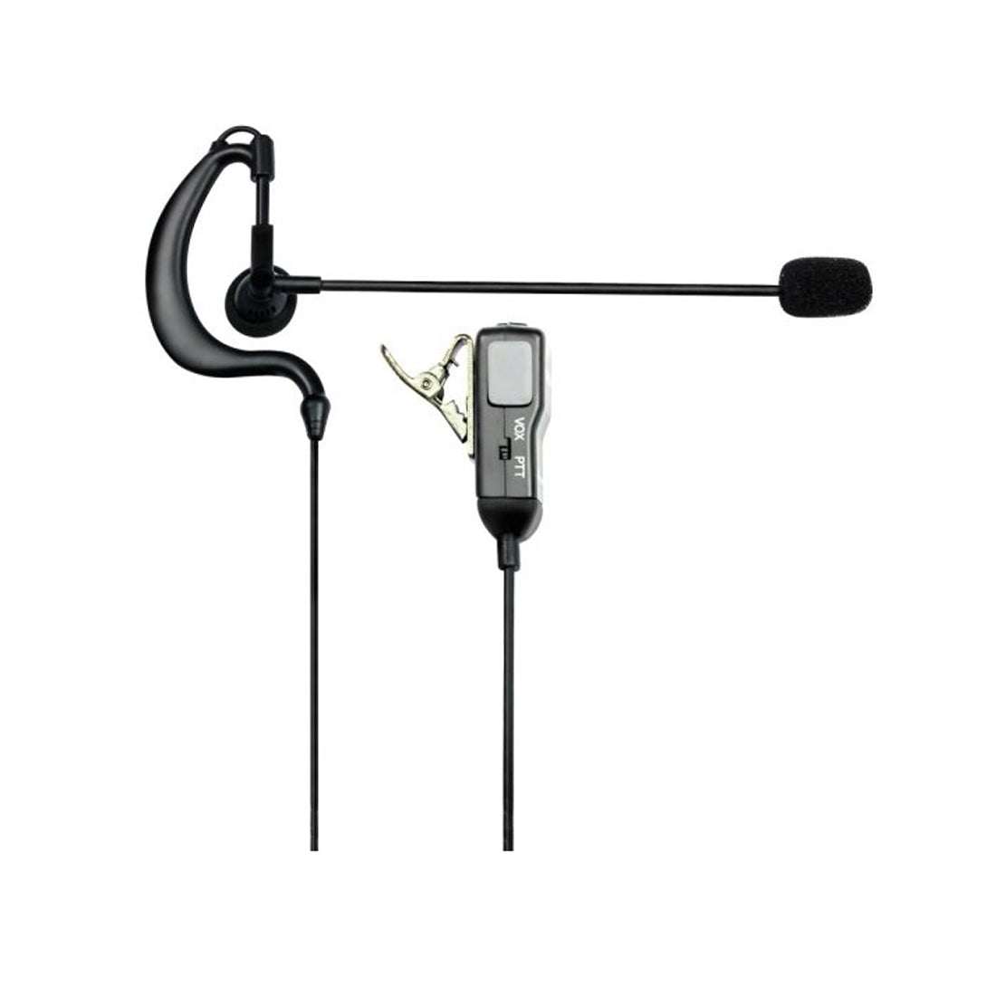 Midland Microfono auricolare MA30-L a 2 Pin C648.03, ricetrasmittente con cuffia ad aggancio
