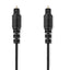 NEDIS optical audio cable with TosLink connectors, in black PVC, 2 meter audio cable