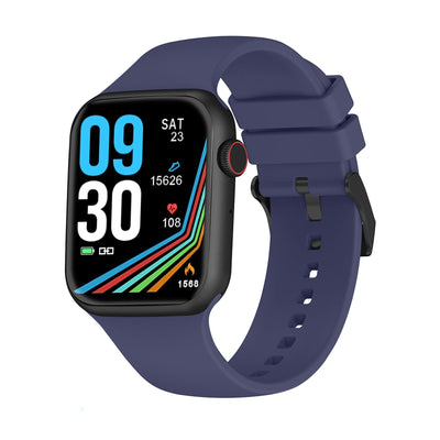 Trevi T-FIT 200 CALL Smartwatch con Display 1.91" touch, orologio smart con funzione chiamata, Bluetooth, Waterproof IP67, cassa nera, cinturino blu