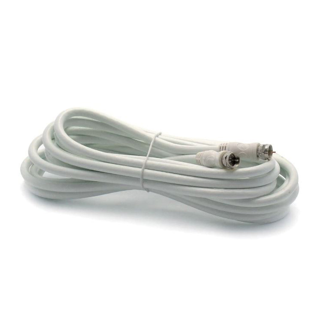 Metronic SAT to FM/M coaxial extension cable. white, satellite cable, TV antenna cable, 2 m
