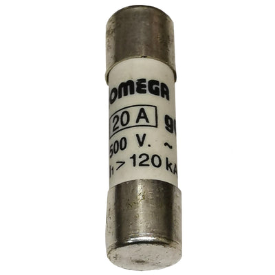 Omega Fusibile 10x38 20A 500V gG - codice gl138320