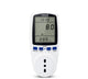 GBC Electrical Consumption Meter, Current Meter with LCD Screen, 16A Italian Plug, Backlight, Power Meter with Overload Protection