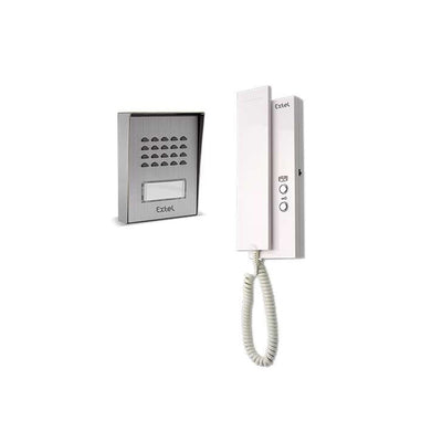 Interphone unifamilial Exel EASY BUS 3, interphone extérieur 2 fils, sonnette avec combiné