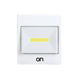 O.N Cobby Punto luce LED a batteria con pulsante e interruttore integrato 2W, luce notturna