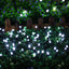 GESCO Catena luminosa interno / esterno 18,75 m, luci led con 8 funzioni, 450 led colore bianco, luci led decorative Natale, illuminazione casa, ghirlanda luce