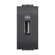Chargeur USB Bticino avec tension 5 Vdc, prise murale USB pour la seule charge d'appareils électroniques jusqu'à 1500 mA