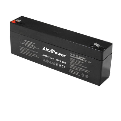 Alcapower 2.3Ah battery, 12V hermetic rechargeable battery, 178x34xH60 mm 204022