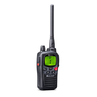 Midland G9 Pro dual band transceiver, portable transceiver, 32 channels and backlit LCD display