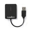 Nedis Lettore di schede di memoria USB 2.0 all-in-one da viaggio, lettore di schede multiple plug&play