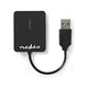 Nedis Lettore di schede di memoria USB 2.0 all-in-one da viaggio, lettore di schede multiple plug&play
