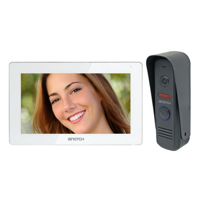 Interphone vidéo intelligent Isnatch, interphone vidéo wifi avec moniteur 7", interphone vidéo avec contrôle intelligent, compatible CCTV