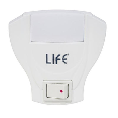 Life Night light with switch, white LED night light, 6000K cold light color