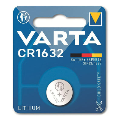 VARTA CR1632 Batteria al litio a bottone 3V, pila piatta, specialistica, diametro 16mm