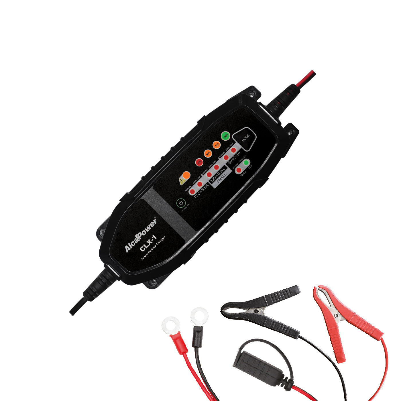 Alcapower Switching Car Battery Charger 3.8A 6/12V, car charger, car battery charger