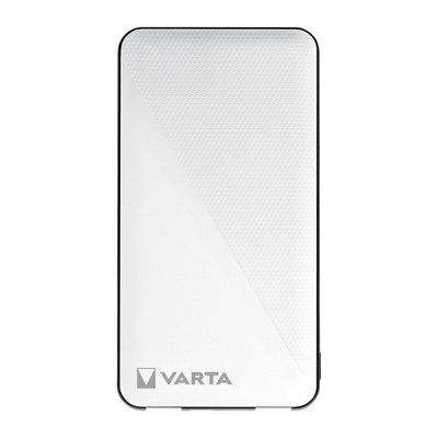 VARTA Power Bank 10,000mAh with one USB-C output and two USB-B outputs, fast charging, charges up to 3 devices simultaneously
