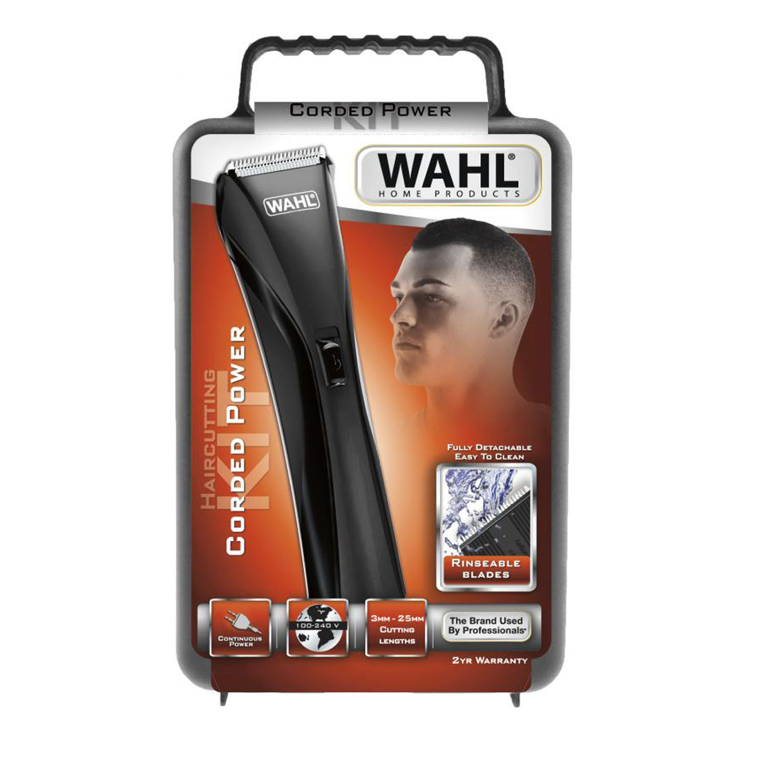 WAHL Tagliacapelli professionale trimmer macchinetta per barba regolacapelli regolabarba rasoio uomo 8 pettini