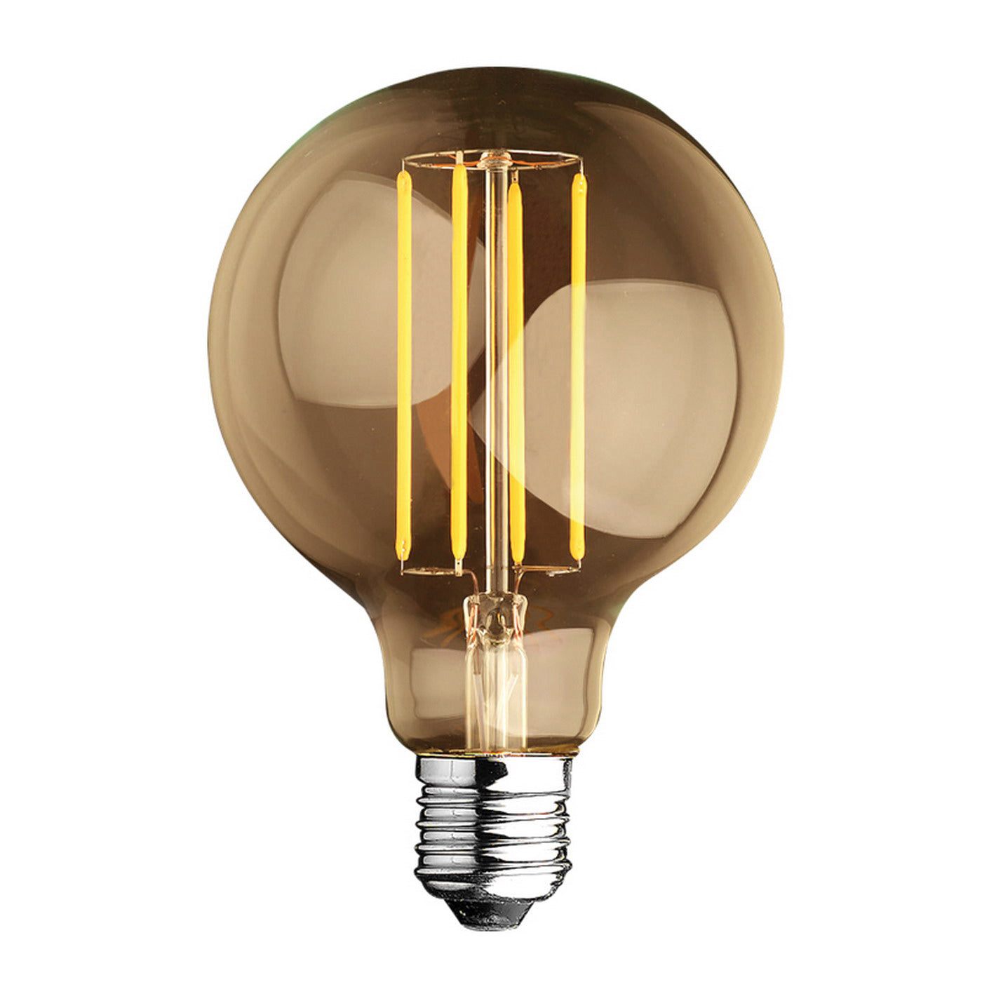Alcapower Lampadina LED, lampadina Globo Edison a Filamento LED, 4W, Luce Calda 2700K, attacco E27
