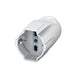 Bticino Standard Italian double/German socket 2P+E 16A, white colour, adjustable size cable entry