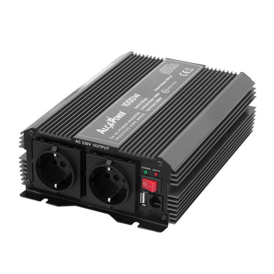 Alcapower Inverter soft start 1000W, Input 24V DC, Out 230V AC, alarm and automatic shutdown