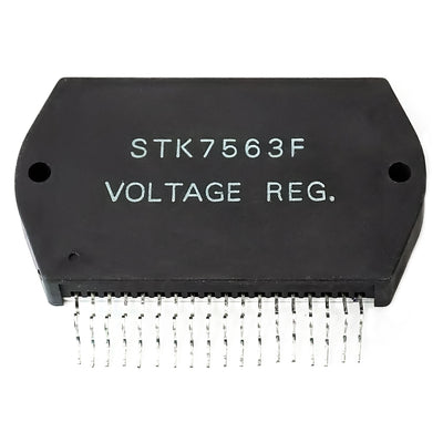 STK7563F electronic component, integrated circuit, transistor, voltage regulator, 18 contacts