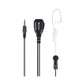 Microphone Midland avec écouteur pneumatique et PTT. 1 BROCHE (MA31) C1438