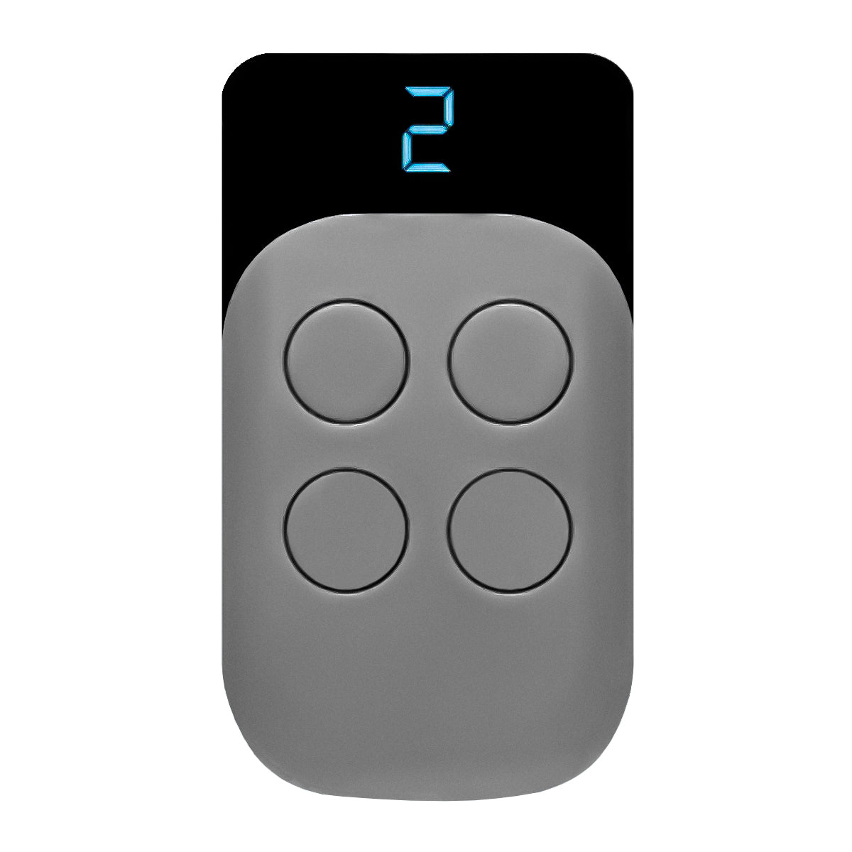 LIFE Rolling code remote control, fixed frequency 433.92 MHz, programmable self-learning gate opener, 2 independent memories, duplicates up to 8 programs