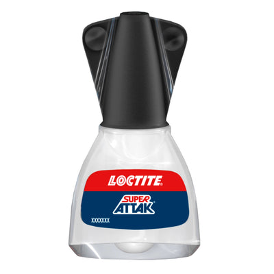 Loctite Super Attak Brush, Colla Liquida Trasparente con pennello, Super colla per applicazioni precise, Colla per legno, gomma, metallo, ceramica, pelle, 5g