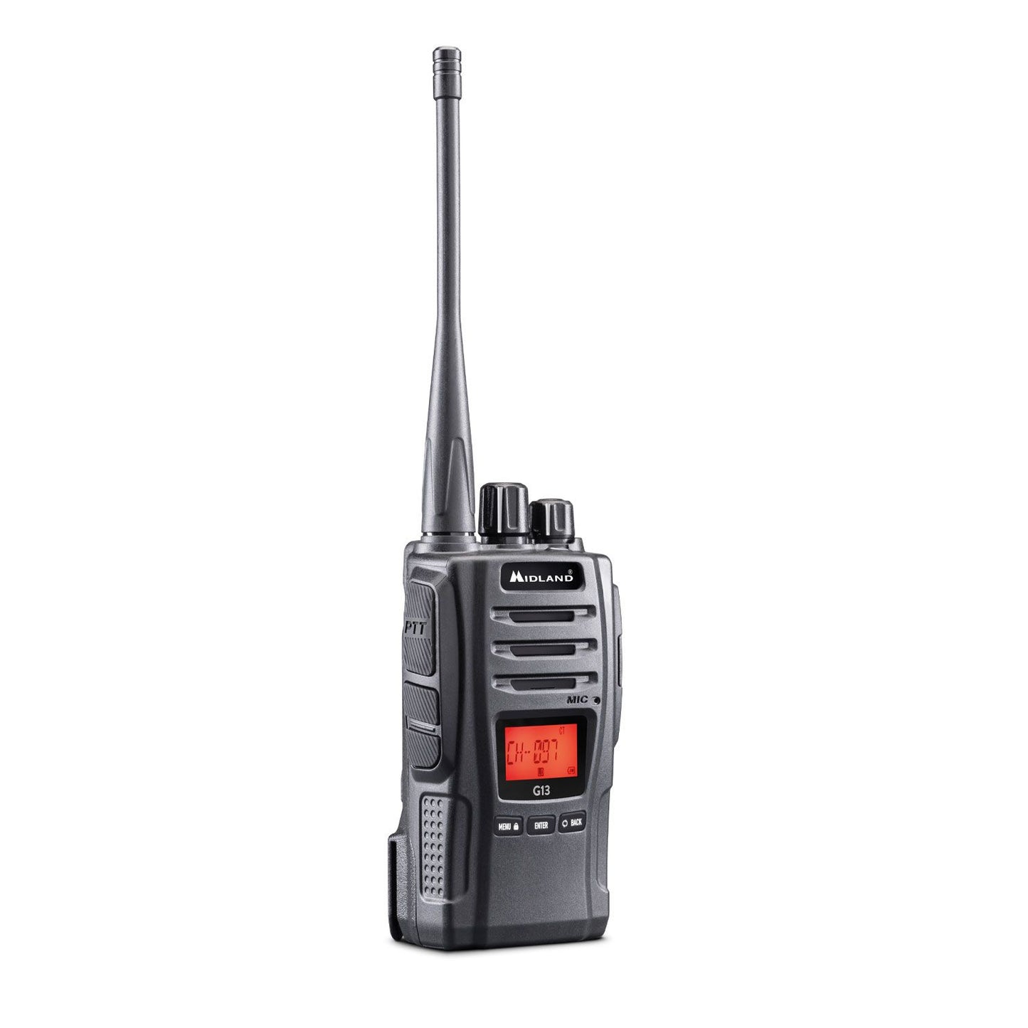 Midland Ricetrasmittente portatile G13, Walkie Talkie con 16 canali, waterproof IPX4