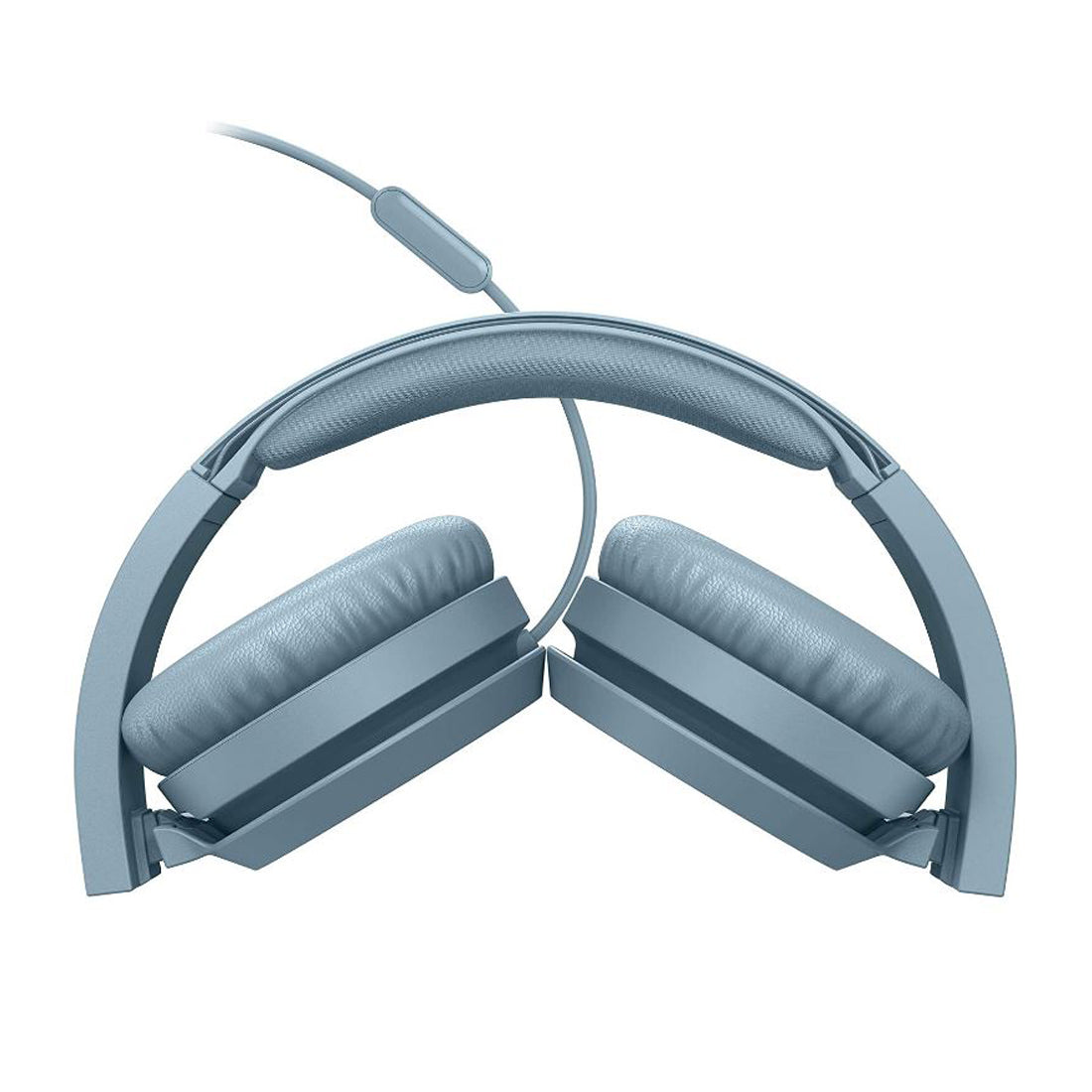 PHILIPS Arched on-ear headphones with cable, deep bass and defined highs, foldable headphones with integrated gray microphone