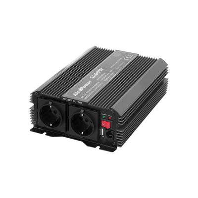 Alcapower Onduleur Soft Start 1000W Entrée 12V DC Sortie 230V AC, convertisseur de courant 912100