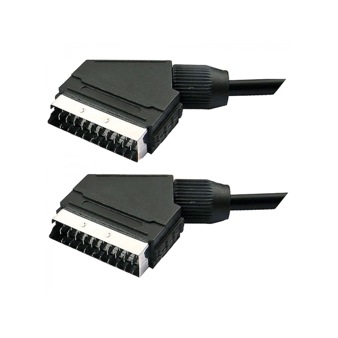 Metronic 21 Pole Audio Video Scart Cable, Scart Socket for TV, Male to Male Scart Socket, 3 Meters