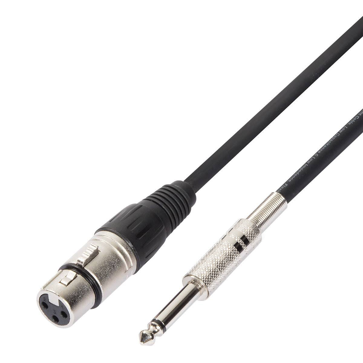 Corel Microphone Cable, XLR Cable with 6.35 mm Mono Jack, Microphone Cable with Protector, 10 Meters
