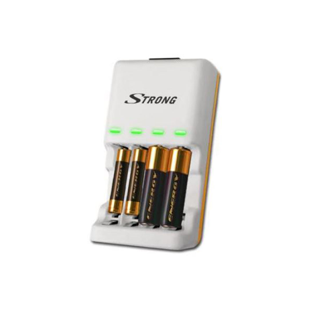 Strong Caricatore per batterie e accumulatori, caricabatterie per pile e accumulatori, batterie alkaline usa e getta AA - AAA