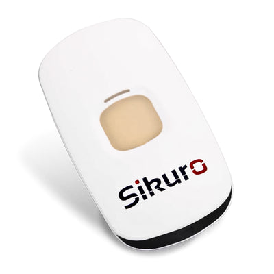 Sikuro Multi-frequency rolling code remote control from 306 to 868mhz, programmable self-learning gate opener, wide-range radio control, 4 buttons, white