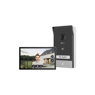 Ezviz HP7 Videocitofono smart home 2K, connesso ad internet, citofono smart con schermo touch da 7 pollici, campanello integrato