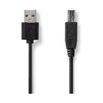 NEDIS Cavo USB-A maschio a cavo USB-B maschio, cavo USB 2.0 con velocità 480Mbps