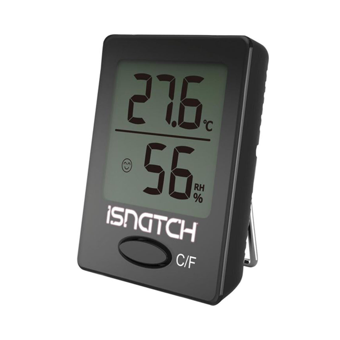 iSnatch Termometro digitale per interni con sensore di umidità, umidostato digitale, igrometro con magnete e staffa da tavolo
