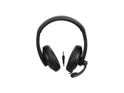 Trevi headphones with microphone for video calls, gaming and web call headphones for PCs, tablets, computers with jack cable