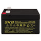 Batterie au plomb SKB batterie rechargeable SK12-1.3 série SK 12V 1,3AH, technologie de plaque plate AGM régulée avec valve