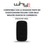 WHY EVO MINI Multi-frequency rolling code remote control from 280 to 868 MHz, programmable self-learning gate opener, wide-range radio control with 4 buttons, intense black
