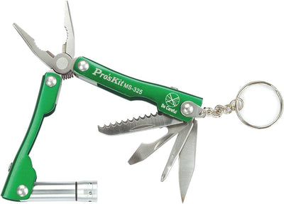 PRO'SKIT Multipurpose pliers pocket multifunction tool 7 in 1 kit in stainless steel