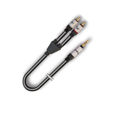 Câble adaptateur professionnel AudioDesign Pro, jack stéréo 3,5 m vers sorties RCA 2 m, ligne X-Pro 3 m VX200-3