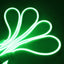 GBC Striscia LED al neon, striscia led 5 metri, colore verde per interno ed esterno IP67, separabile ogni metro, striscia led flessibile