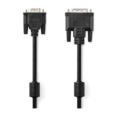 Câble adaptateur Nedis DVI-A 12 + 5 mâle vers VGA mâle, nickelé 2 mètres