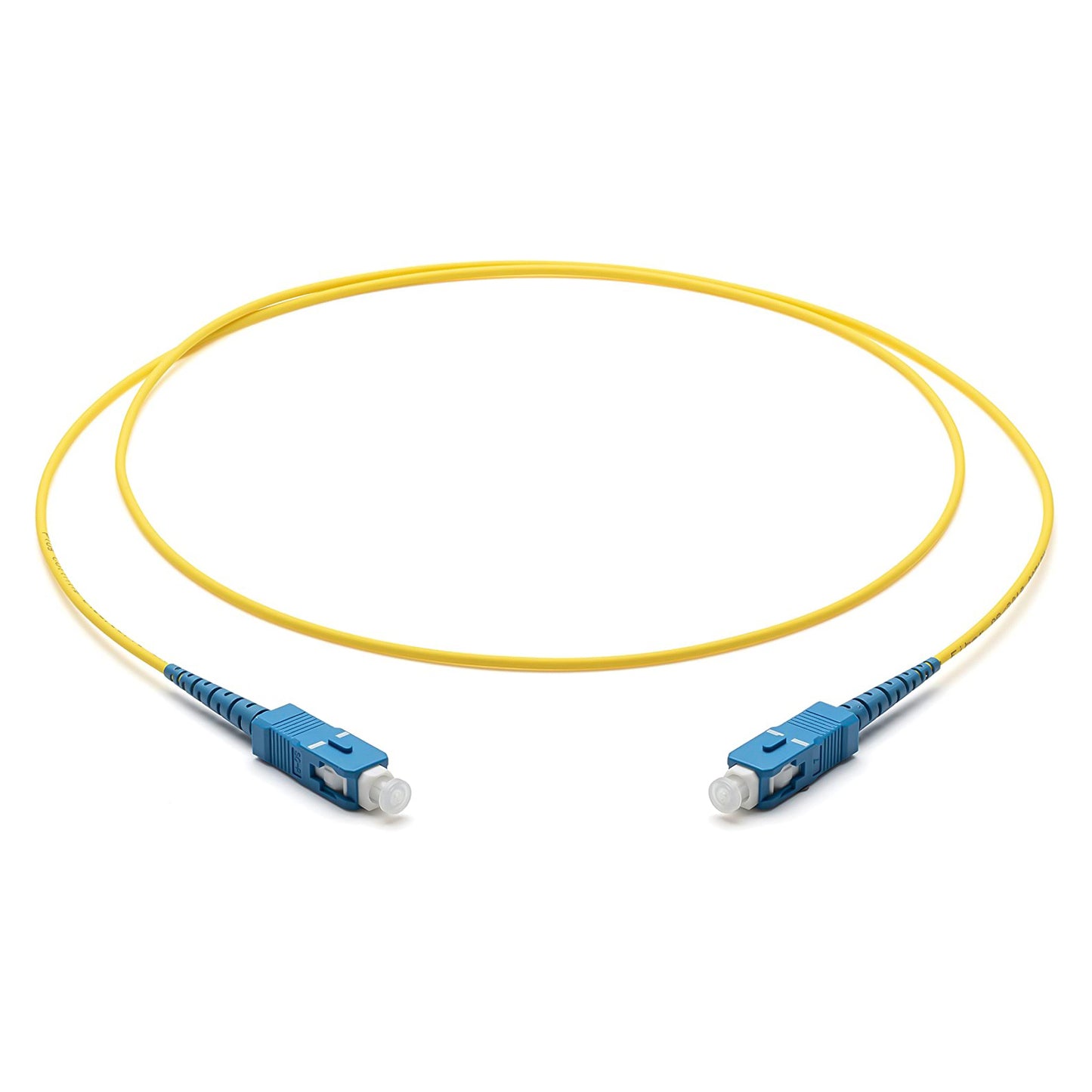 GBC 5m fiber optic patch cable, cable with SC/APC connectors, single mode simplex type, 9/125 micron fiber diameter