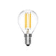 Alcapower Lampadina Led. lampadina Mini Sfera, lampadina filamento Led, 230Vac, 4W, 360°, luce Calda 2700K, E14