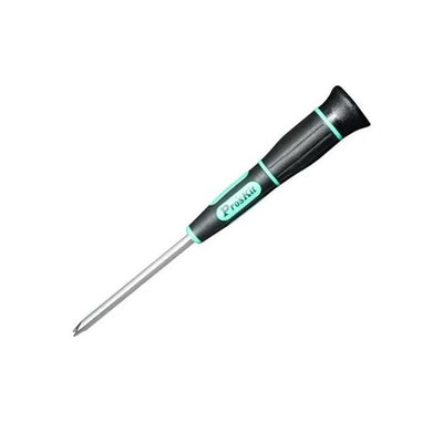 PRO'SKIT 2-Point Single Screwdriver 2.3mm Rustproof Chrome Plated Steel Screwdriver with Insulated Handle