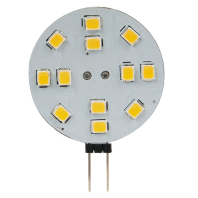 O.N Lampadina bispina LED smd, attacco G4, 2W, luce calda bianca 3000K, 9-30Vcc, 30x41 mm