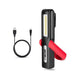 Velamp rechargeable LED torch, multifunction work lamp, torch with COB technology, with hook and magnet